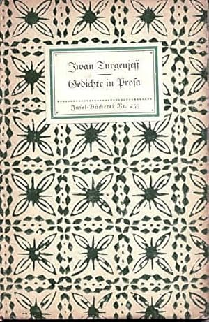 Imagen del vendedor de Gedichte in Prosa (IB 259). bertragen von Theodor Commichau. a la venta por Antiquariat & Buchhandlung Rose