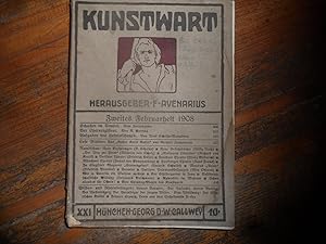 Immagine del venditore per Kunstwart Zweites Februarheft 1908 XXI 10. venduto da Antiquariat Floeder