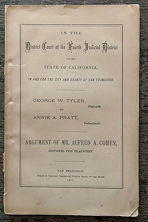 In The District Court of the Fourth Judicial District of the State of California, in and for the ...