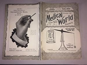 Imagen del vendedor de The Medical World. A Practical Medical Monthly Vol.XV - No.11. November,1897 a la venta por Dale Cournoyer Books