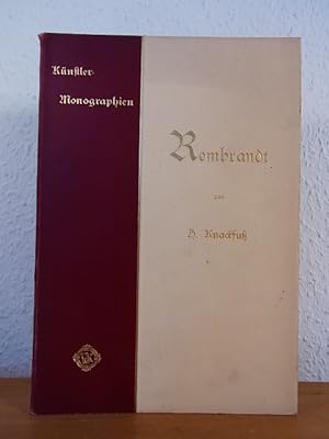 Bild des Verkufers fr Rembrandt. Knstler-Monographien Band 3, Liebhaber-Ausgaben zum Verkauf von Antiquariat Weber