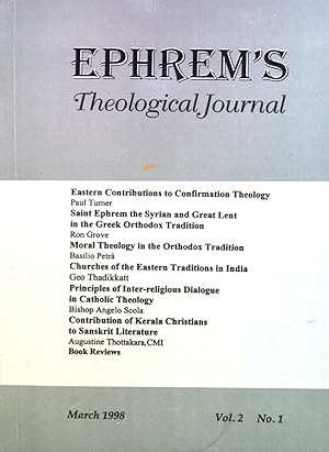 Seller image for Moral Theology in the Orthodox Tradition - in: Ephrem's Theological Journal, Vol 2, No. 1. for sale by books4less (Versandantiquariat Petra Gros GmbH & Co. KG)