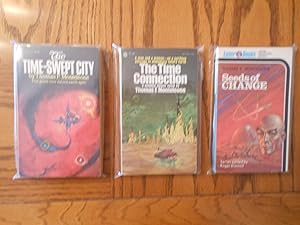 Seller image for Thomas Monteleone Three (3) Book Collectible Paperback Lot, including: Seeds of Change; The Time-Swept City, and; The Time Connection for sale by Clarkean Books