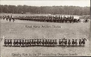 Seller image for Ansichtskarte / Postkarte Royal Horse Artillery Display,Cavalry Ride by 5th Inniskilling Dragoon Guards,Aldershot Tattoo for sale by akpool GmbH