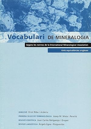 Seller image for Vocabulari mineralogia for sale by Imosver