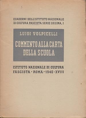 Seller image for Commento alla carta della scuola for sale by Arca dei libri di Lorenzo Casi