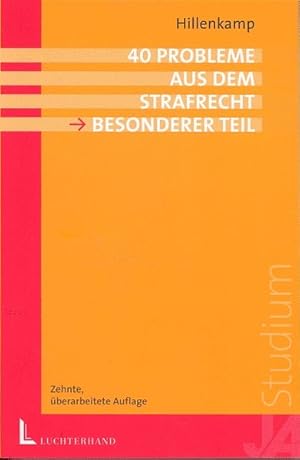 Seller image for 40 Probleme aus dem Strafrecht - Besonderer Teil for sale by Gerald Wollermann