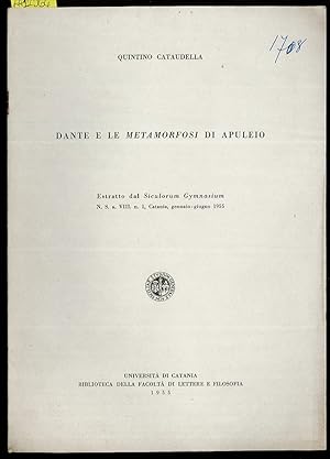 Bild des Verkufers fr Dante e le Metamorfosi di Apuleio zum Verkauf von Sergio Trippini