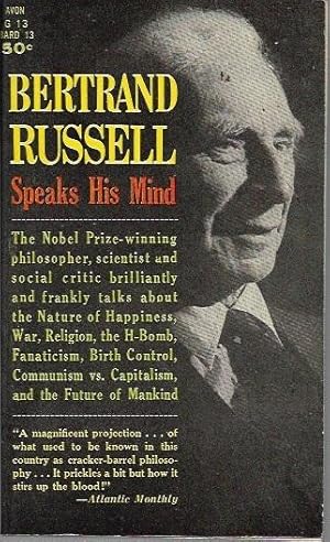 Imagen del vendedor de Bertrand Russell Speaks His Mind a la venta por Bookfeathers, LLC