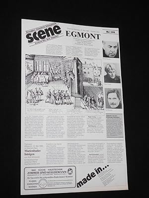 scene, Mai 1982, Düsseldorfer Schauspielhaus [Theaterinformationen]. Titelthema: "Egmont" von Joh...