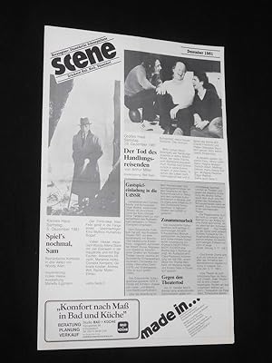 Image du vendeur pour scene, Dezember 1981, Dsseldorfer Schauspielhaus [Theaterinformationen] mis en vente par Fast alles Theater! Antiquariat fr die darstellenden Knste