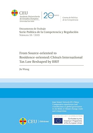 Immagine del venditore per From source-oriented to residence-oriented: China s international tax law by BRI venduto da Imosver