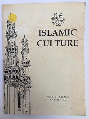 Seller image for Islamic Culture ; An English Quarterly Volume LXXI, No. 4 October 1997 for sale by Joseph Burridge Books