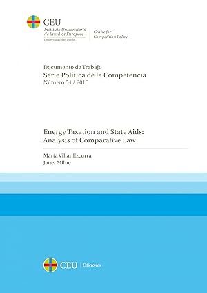 Bild des Verkufers fr Energy taxation and State Aids: analysis of comparative law zum Verkauf von Imosver