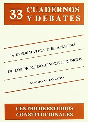 Seller image for Informtica y el anlisis de los procedimientos jurdicos for sale by Imosver