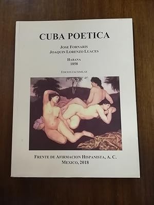 Cuba Poetica. Habana. 1858.