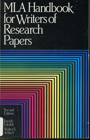 Immagine del venditore per MLA Handbook for Writers of Research Papers venduto da Librairie Le Nord
