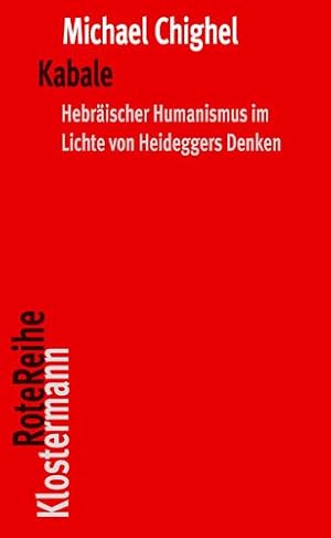 Imagen del vendedor de Kabale : Das Geheimnis Des Hebraischen Humanismus Im Lichte Von Heideggers Denken -Language: german a la venta por GreatBookPrices