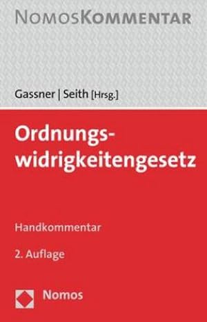 Seller image for Ordnungswidrigkeitengesetz : Handkommentar for sale by AHA-BUCH GmbH