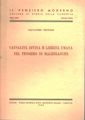 Imagen del vendedor de Casualit divina e libert umana nel pensiero di Malebranche a la venta por Di Mano in Mano Soc. Coop