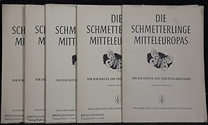 Die Schmetterlinge Mitteleuropas. Lieferungen 1-4 und 6 in zus. 5 Lieferungsheften.