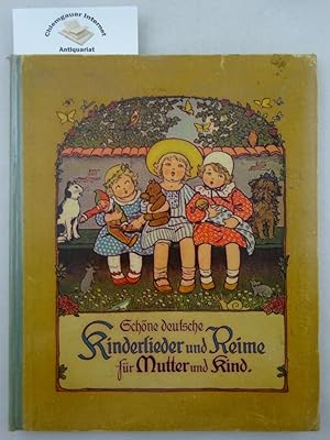 Schöne deutsche Kinderlieder und Reime für Mutter und Kind. Mit Bildern von Pauline Ebner.