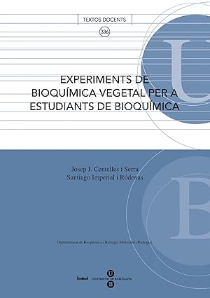 Image du vendeur pour Experiments de bioqumica vegetal per a estudiants de bioqumica mis en vente par Imosver