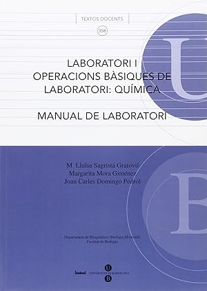 Image du vendeur pour Laboratori I. Operacions bsiques de laboratori: qumica: manual de laboratori mis en vente par Imosver