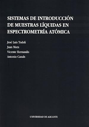 Imagen del vendedor de Sistemas de introduccin de muestras lquidas en espectrometra atmica a la venta por Imosver