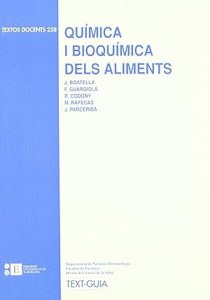 Imagen del vendedor de Qumica i bioqumica dels aliments a la venta por Imosver