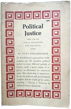 Immagine del venditore per Political Justice: The Use of Legal Procedure for Political Ends venduto da PsychoBabel & Skoob Books
