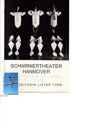 Image du vendeur pour Signiertes Veranstaltungsheft des 'Scharniertheater Hannover - Freizeitheim Lister Turm'. Durchgngig mit s/w-Abbildungen. mis en vente par Antiquariat Schrter -Uta-Janine Strmer