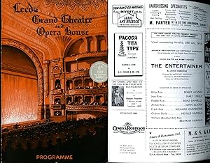 Bild des Verkufers fr The Entertainer | Original Souvenir Theatre Programme Performed at Leeds Grand Theatre and Opera House zum Verkauf von Little Stour Books PBFA Member