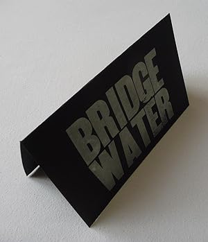 A broadside/folded card ('Bridge / Water') apparently from Punch Press