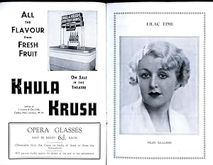 Bild des Verkufers fr Lilac Time | Original Souvenir Theatre Programme Performed at The Coliseum, Charing Cross, London zum Verkauf von Little Stour Books PBFA Member