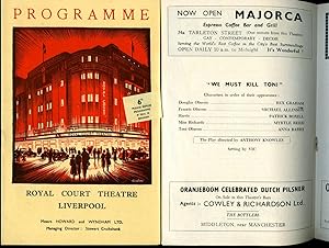 Seller image for We Must Kill Toni - A Comedy in Three Acts | Original Souvenir Theatre Programme Performed at Royal Court Theatre, Liverpool for sale by Little Stour Books PBFA Member