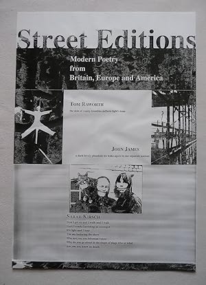 An A3 poster, printed in black on white stock, for Street Editions, specifically John James, Tom ...