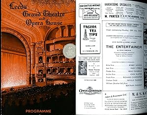 Seller image for The Entertainer | Original Souvenir Theatre Programme Performed at Leeds Grand Theatre and Opera House for sale by Little Stour Books PBFA Member