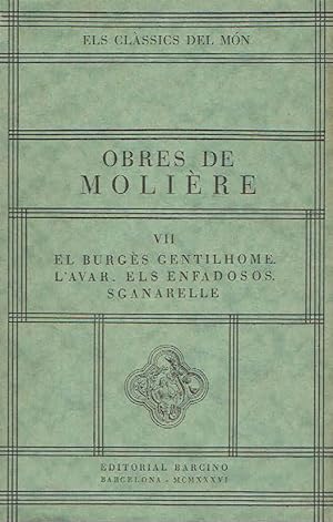 Obres de Molière, volum VII. El burgès gentilhome. L'avar. Els enfadosos. Sganarelle.