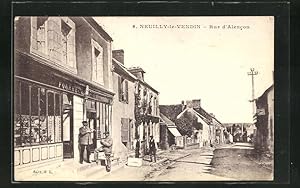 Carte postale Neuilly-le-Vendin, Rue d`Alencon
