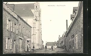 Carte postale bourgon, Rue Principale