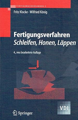 Seller image for Fertigungsverfahren 2: Schleifen, Honen, Lppen (VDI-Buch). for sale by Antiquariat Bernhardt