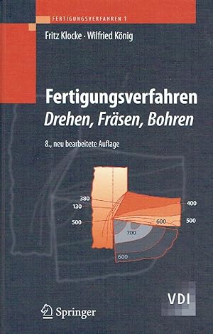 Bild des Verkufers fr Fertigungsverfahren 1: Drehen, Frsen, Bohren (VDI-Buch). zum Verkauf von Antiquariat Bernhardt