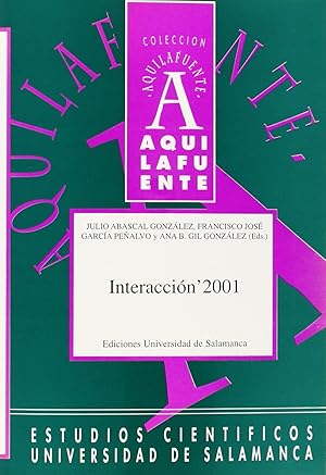 Seller image for Interaccin 2001 2 Congreso Internacional de Interaccin Persona-Ordenador for sale by Imosver