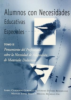 Imagen del vendedor de Alumnos con necesidades educativas especiales. Pensamiento del profesorado sobre Pensam.Profes. Adaptacion Mater. Didact. a la venta por Imosver