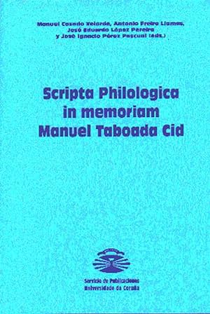 Seller image for Scripta Philologica in memoriam Manuel Taboada Cid. Tomo II Vol. II for sale by Imosver