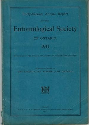 Seller image for FORTY-SECOND ANNUAL REPORT OF THE ENTOMOLOGICAL SOCIETY OF ONTARIO 1911. for sale by Blue Mountain Books & Manuscripts, Ltd.