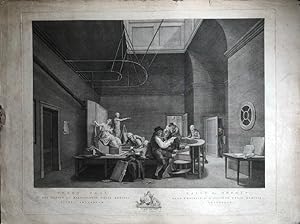 Teken Zaal in het Gebouw der Maatschappyë Felix Meritis Binnen Amsterdam / Salle de Dessin dans l...