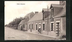 Carte postale Neau, Haus am Ortsausgang