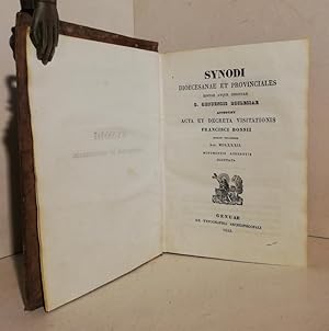 Synodi diocesanae et provinciales editae atque ineditae S. Genuensis ecclesiae accedunt acta et d...
